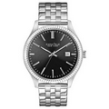 Caravelle New York Men's Gray Dial Stainless Steel Watch